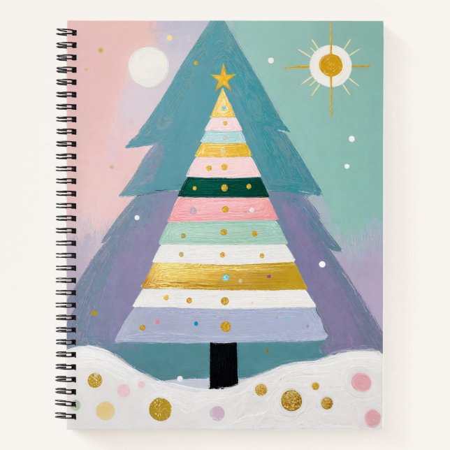 Carnet Celestial Pastel Christmas Tree (Devant)