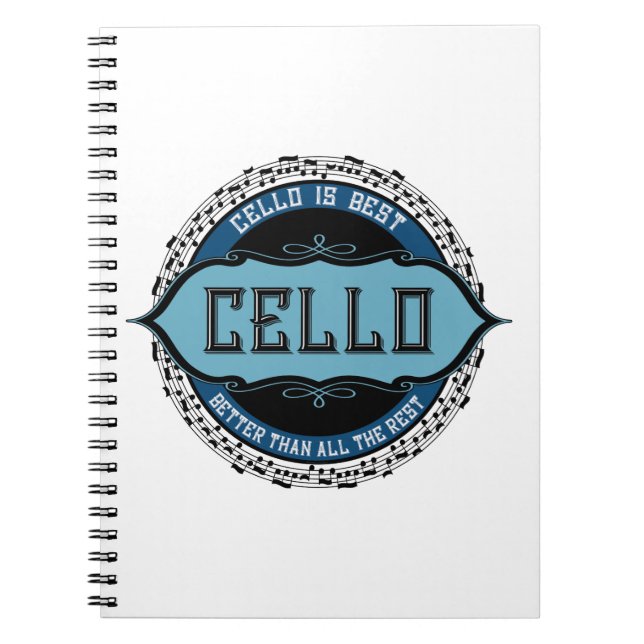 Carnet Cello Best Music Note Circle (Devant)