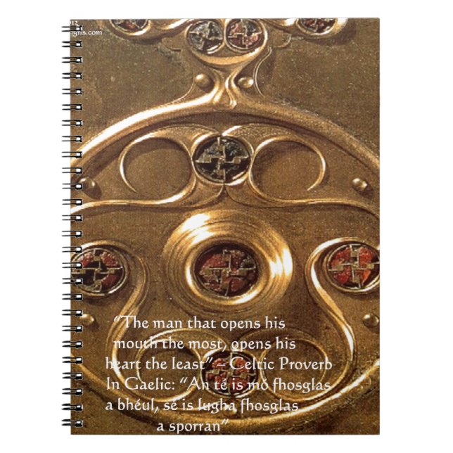 Carnet Celtic Artifact & Proverb Gifts & Cards (Devant)