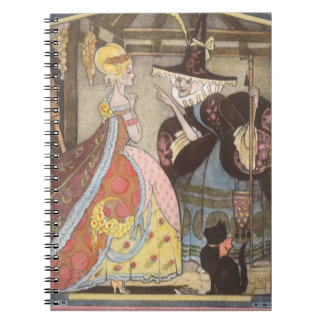 Carnet Cendrillon et Fée Gomère, Vintage Conte de Fée