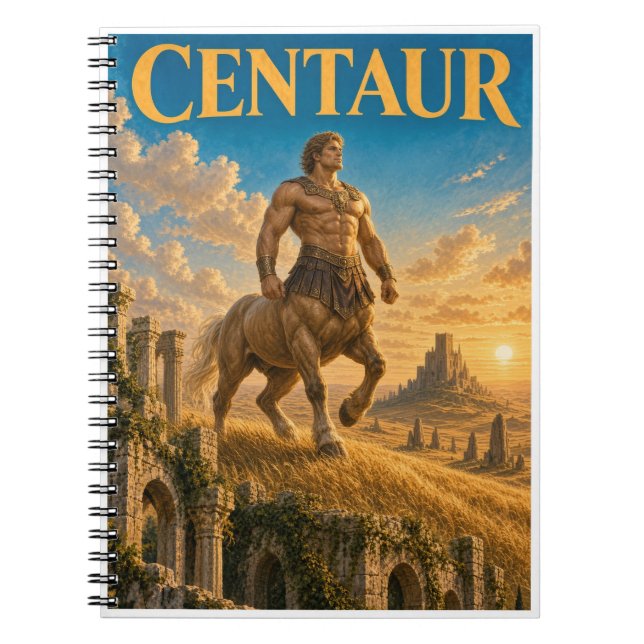 Carnet Centaure, Monstre de Fantasy Gothique (Devant)