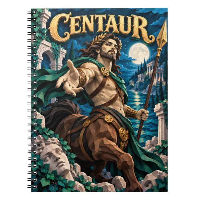 Carnet Centaure, Monstre de Papier Découpé (Devant)