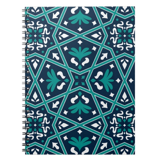 Carnet Céramique colorée islamique transparente (Devant)