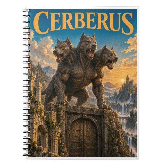 Carnet Cerberus, Monstre de Fantasy Gothique (Devant)