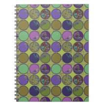 Cercle Abstrait Vert Violet