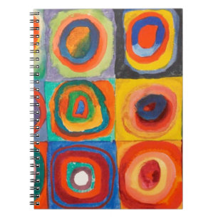 Carnet Cercles concentrés Carré de Kandinsky