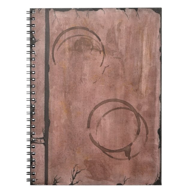 Carnet Cercles De Café En Aquarelle (Devant)