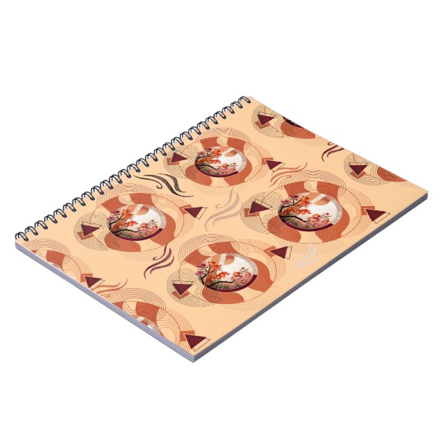 Carnet Cercles Harmonieux de Fleurs d'Oranger (Côté gauche)