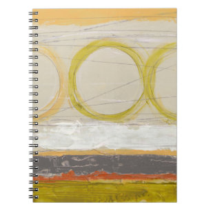 Carnet Cercles jaunes et oranges sur l'arrière - plan