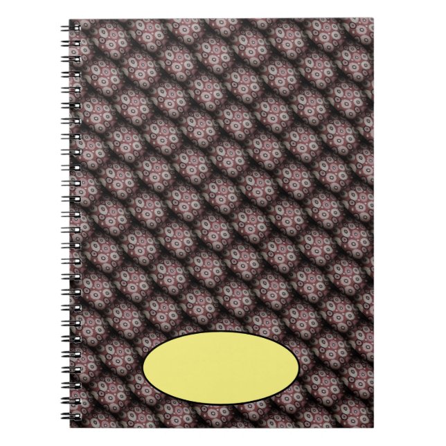 Carnet Cercles ombrés noirs (Devant)