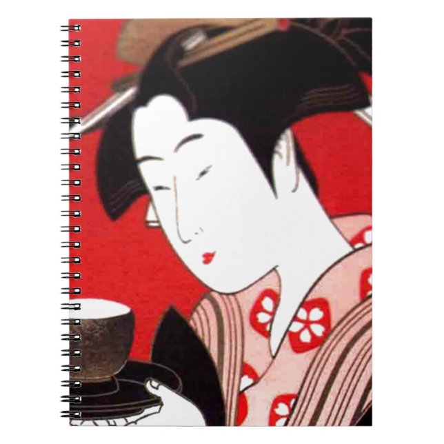 Carnet Cérémonie japonaise du thé de dame Art Imprimer (Devant)