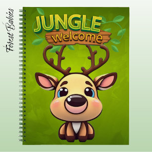 Carnet Cerf adorable Renne faon graphique de dessin animé