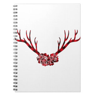 Carnet Cerf Antlers Red Deer Silhouette Cerf Stade Animal