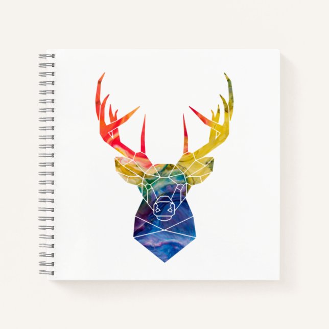 Carnet Cerf aquarelle (Devant)
