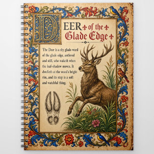 Carnet Cerf, Art de Bestiaire Médiéval