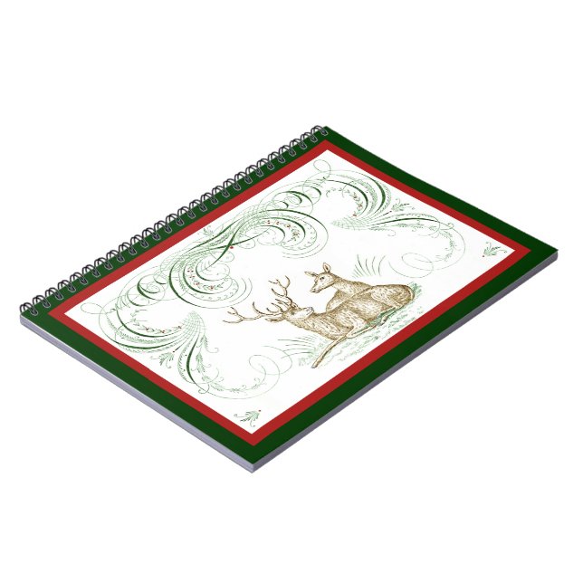 Carnet Cerf de Noël (Côté gauche)