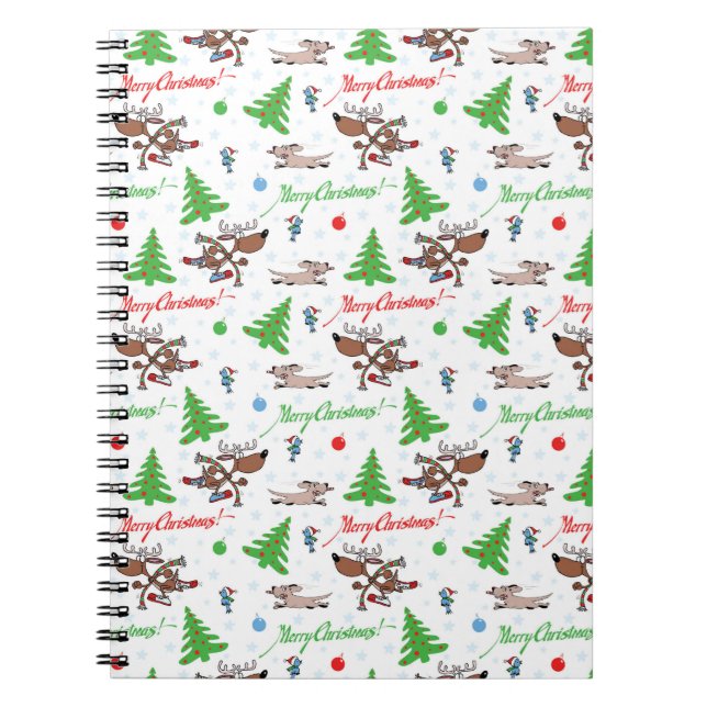 Carnet cerf de Noël fou (Devant)