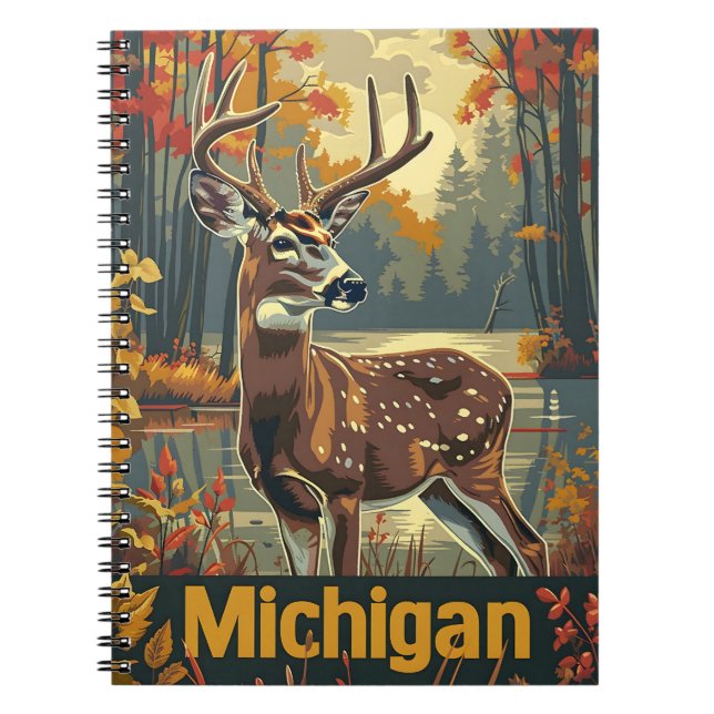 Carnet Cerf de Virginie du Michigan (Devant)