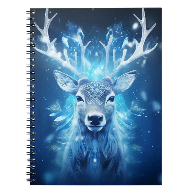 Carnet Cerf d'hiver 3D (Devant)