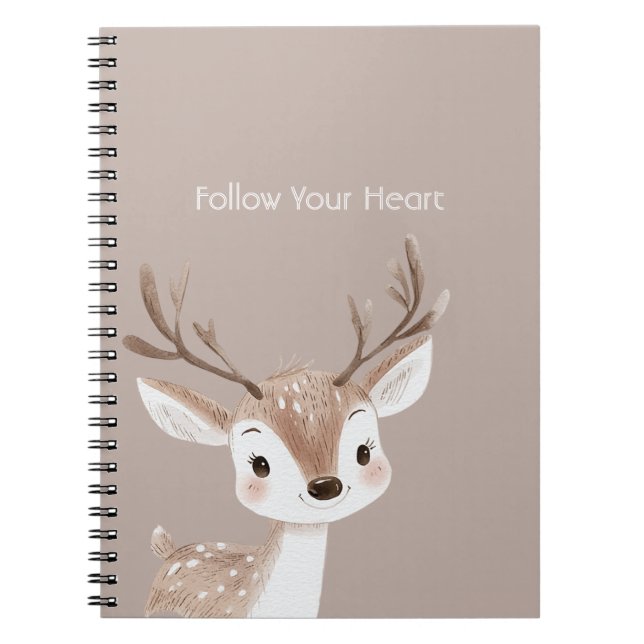 Carnet Cerf heureux de la forêt (Devant)