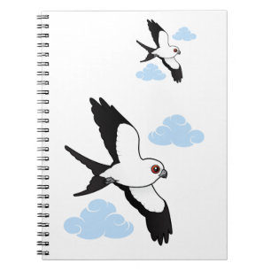 Carnet cerf-volant Hirondelle-coupé la queue en vol