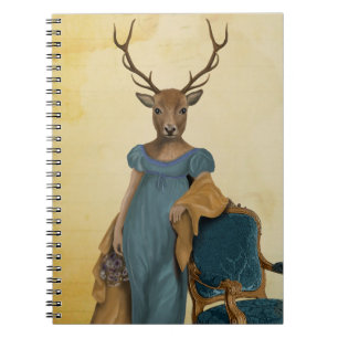Carnet Cerfs communs dans la robe bleue 2