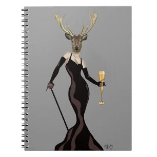 Carnet Cerfs communs de charme dans le noir 2
