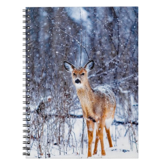 Carnet Cerfs dans la neige (Devant)