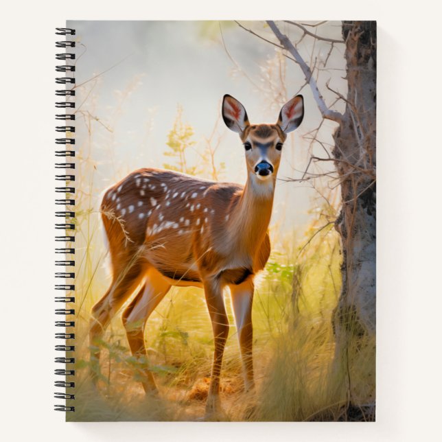 Carnet Cerfs Élégants dans la Forêt Dessin Nature (Devant)