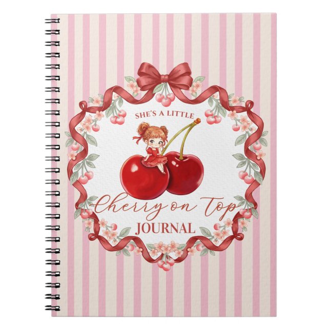 Carnet Cerise Douce sur le dessus Coquette Anniversaire F (Devant)