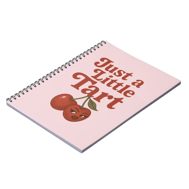 Carnet Cerise Sassy Juste un peu acidulée Retro Rouge & R (Côté gauche)