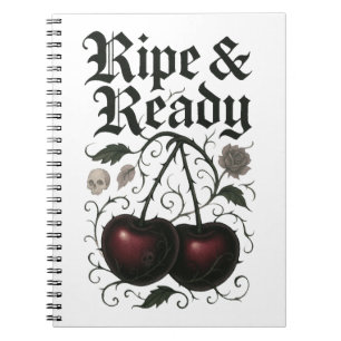 Carnet Cerises gothiques mûres et prêtes Graphique