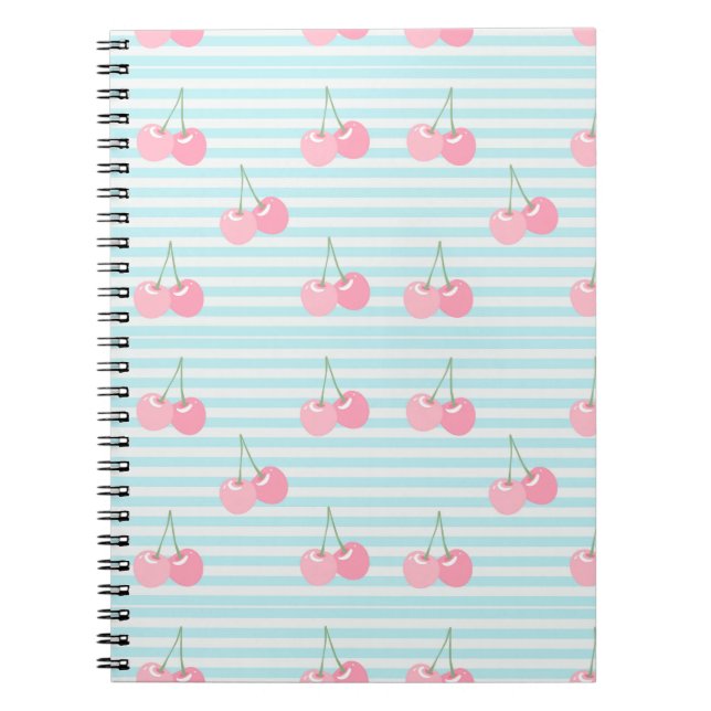 Carnet Cerises Roses Été (Devant)