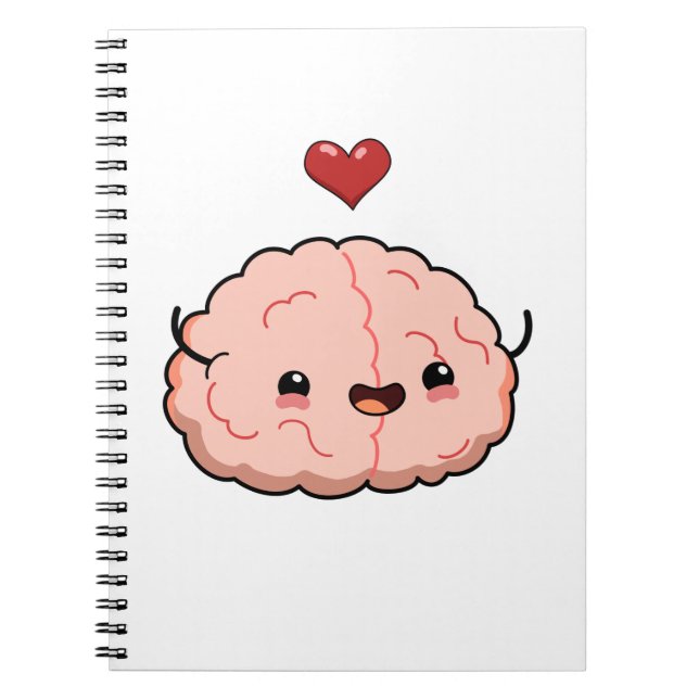 Carnet Cerveau Cute Kawaii (Devant)