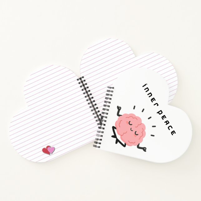 Carnet Cerveau Mignon en Méditation & Paix Intérieure Min (Intérieur)