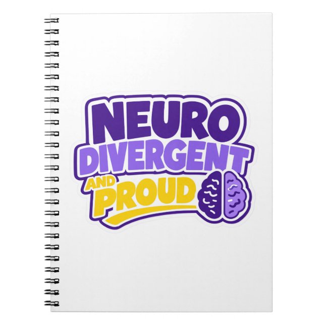 Carnet Cerveau neurodivergent et fier  (Devant)