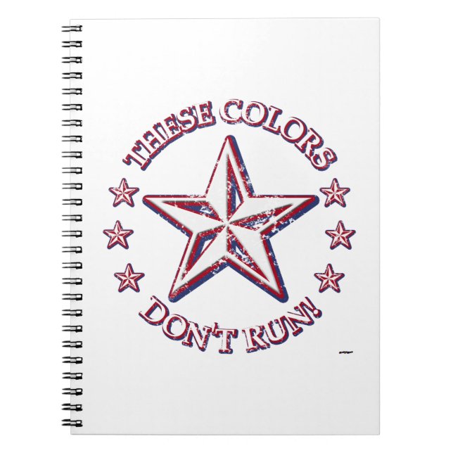 Carnet Ces couleurs ne courent pas ! Étoile (Devant)