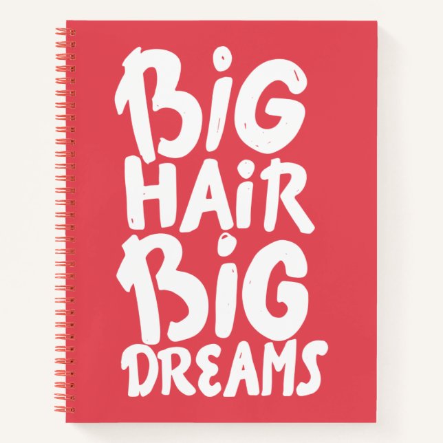 Carnet C'est Big Hair Big Dreams (Devant)