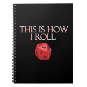 Carnet C'Est Comme Ça Que Je Roule Dice RPG Dice Drôle