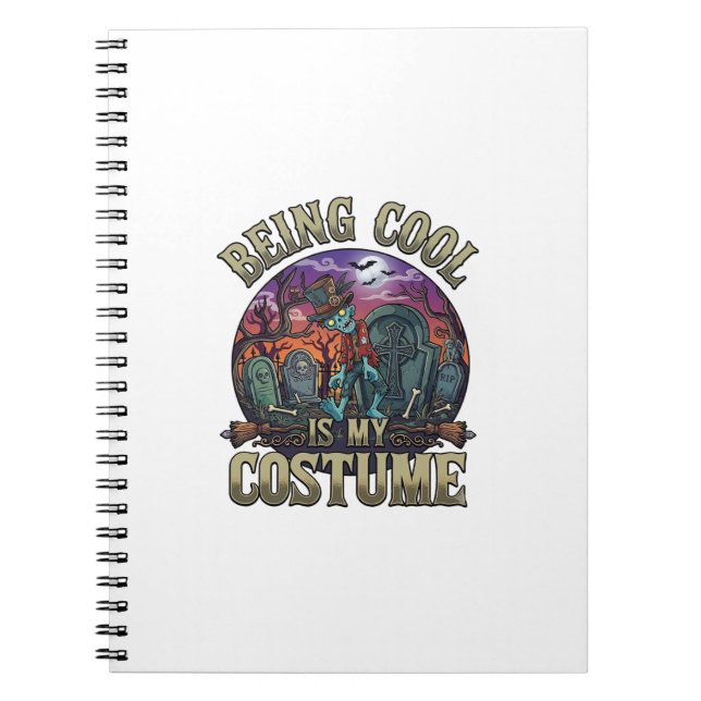 Carnet C'est Cool C'est Costume Halloween Zombie Cimetièr (Devant)