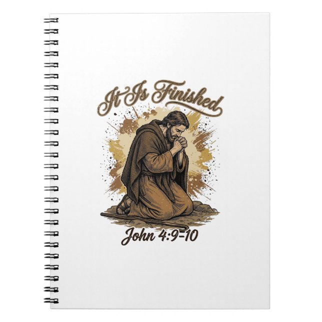 Carnet C'est Fini Verset Biblique Chemise Chrétienne Vint (Devant)