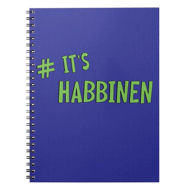 Carnet #Cest Habbenin (Devant)