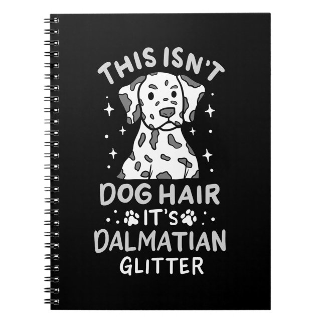 Carnet C'Est La Parties scintillant De Chien Dalmatien (Devant)