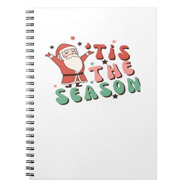 Carnet C'est la saison Noël Rétro Père Noël (Devant)