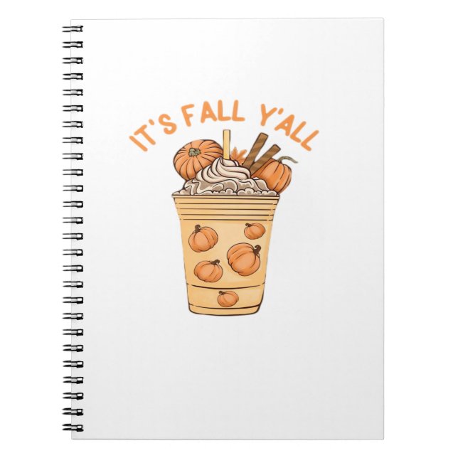 Carnet C'est l'automne les amis, style rétro cool (Devant)