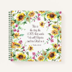 Carnet C'est le Jour où le Seigneur a Fait Psaume 118:24