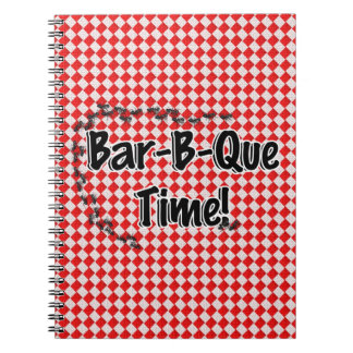 Carnet C'est l'heure du barbecue ! Tissu de table À damie