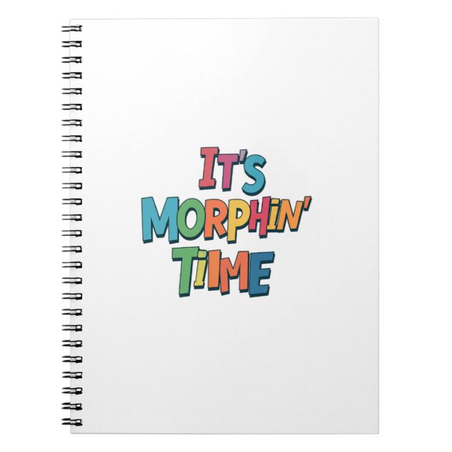 Carnet "C'est l'heure du Morphin" (Devant)