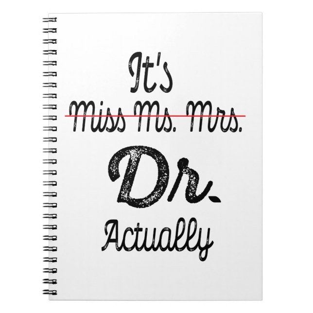 Carnet C'est Mlle Mme Mme Dr. Dr. En fait Docteur (Devant)