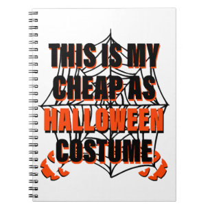 Carnet C'est mon déguisement d'Halloween bon marché - Hal